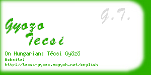 gyozo tecsi business card