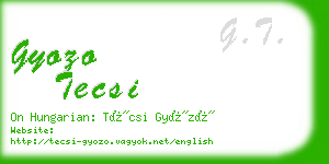 gyozo tecsi business card